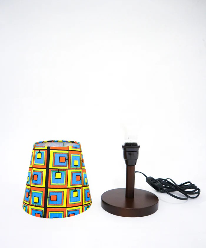 African textile Lamp 106-2