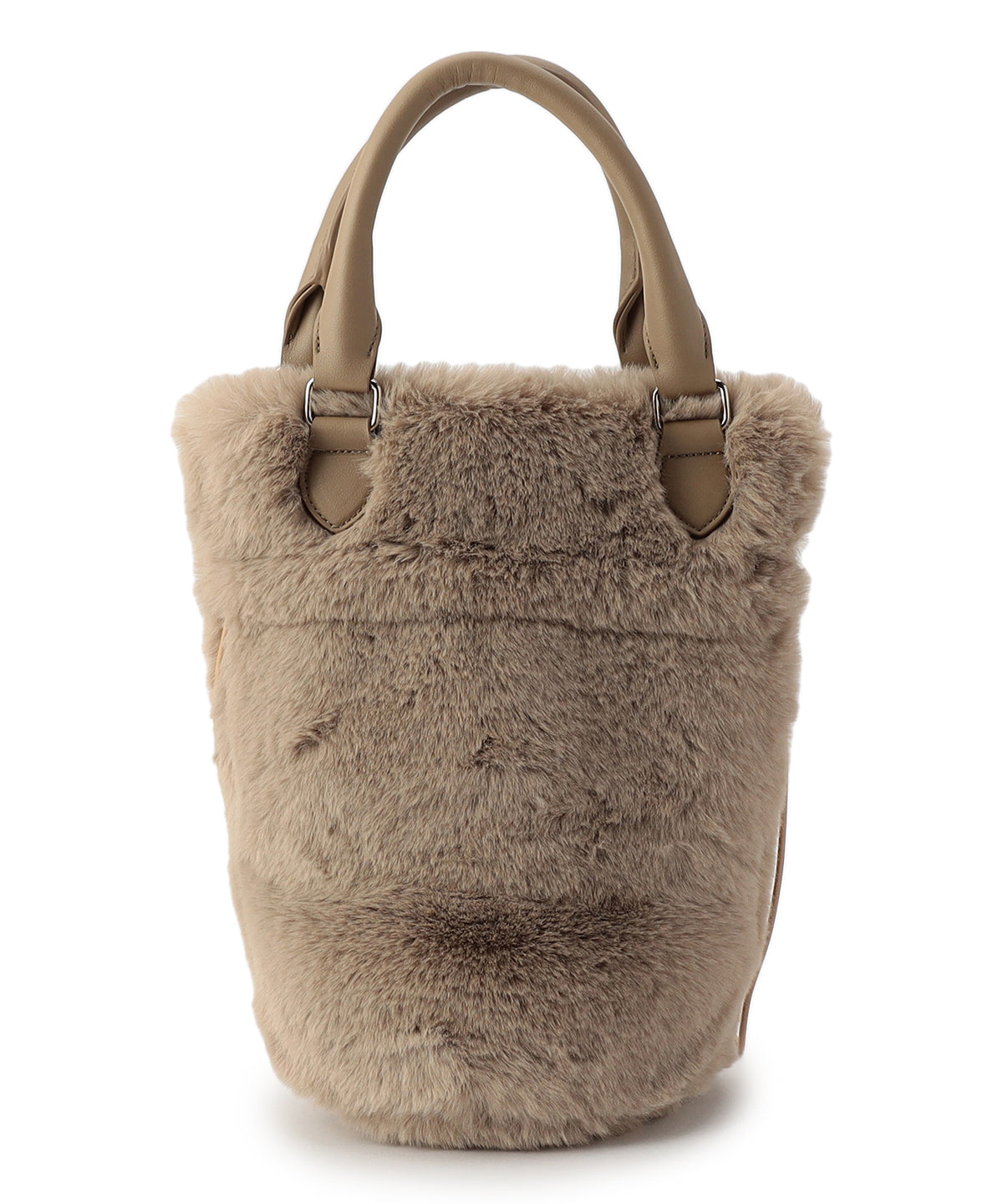 【予約：11月中旬〜下旬発送予定】Eco Fur Drawstring Shoulder Bag BEIGE