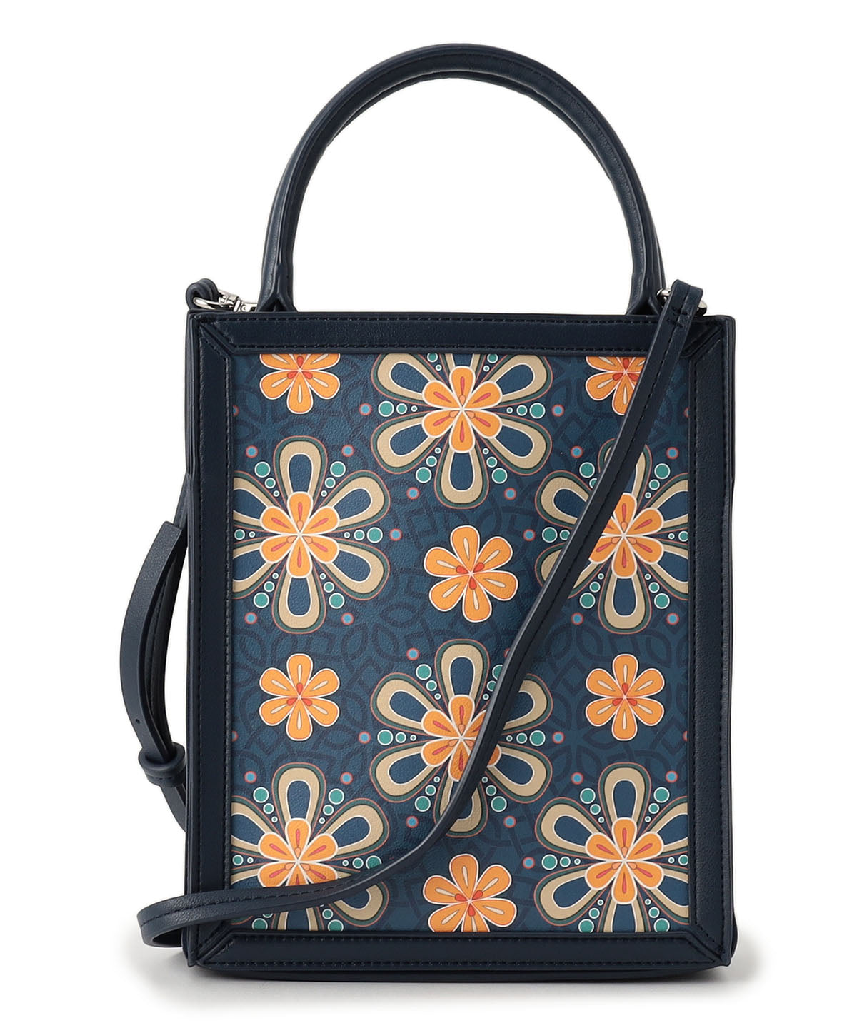 Textile Frame Bag NAVY 002