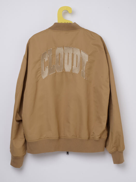 Recycled Reversible MA-1 CLOUDY LOGO BEIGE