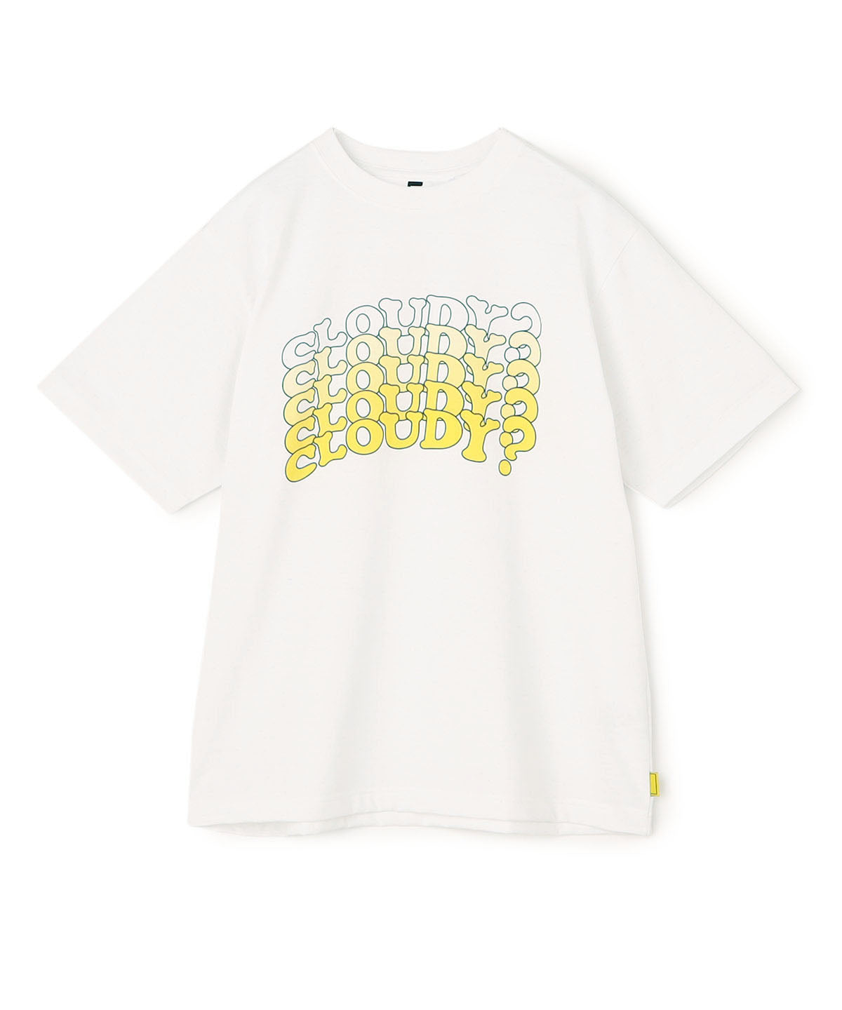 Lunch T-shirt CLOUDY gradation WHITE