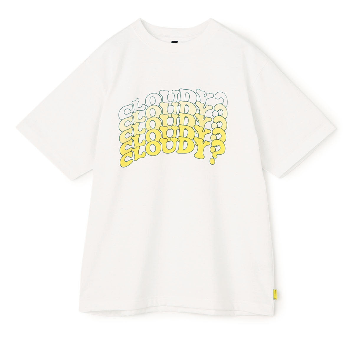 Lunch T-shirt CLOUDY gradation WHITE