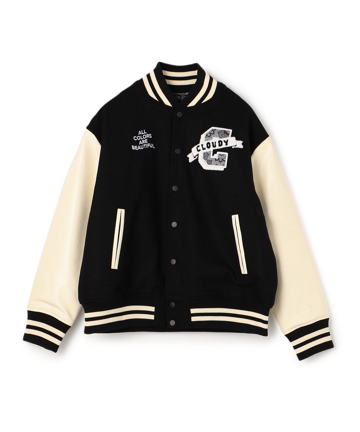 【大特価格安】CLOUDY Stadium Jumper BLACK ジャケット・アウター