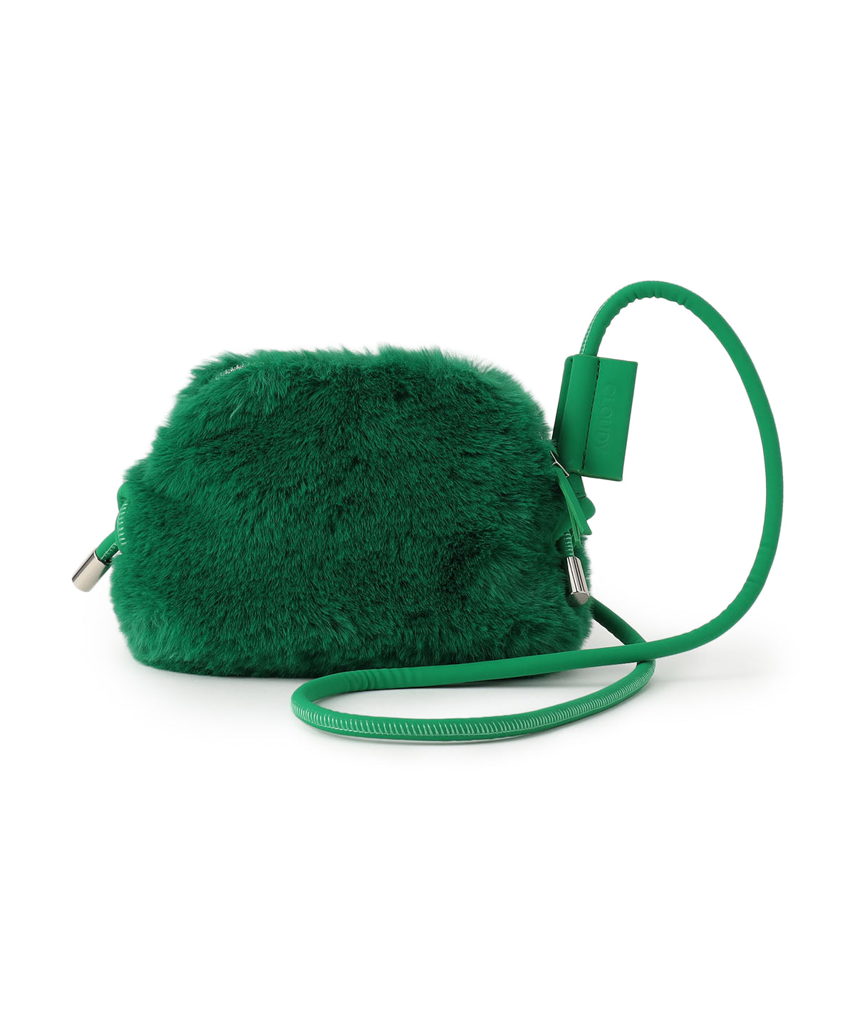 Eco Fur mini Shoulder Bag GREEN