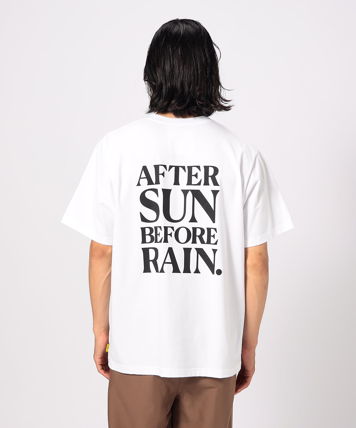 Lunch T-shirt AFTER SUN BEFORE RAIN WHITE