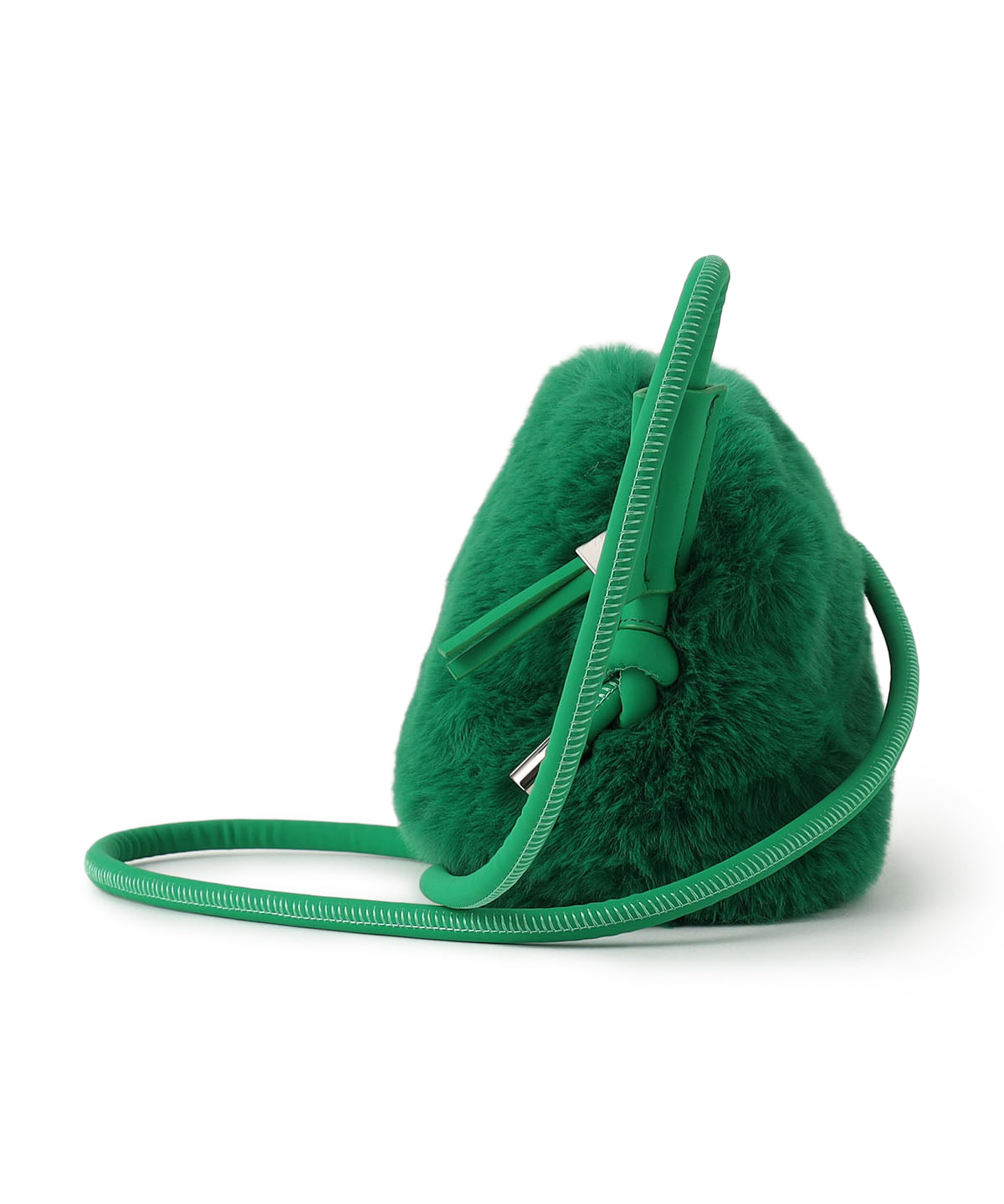 Eco Fur mini Shoulder Bag GREEN