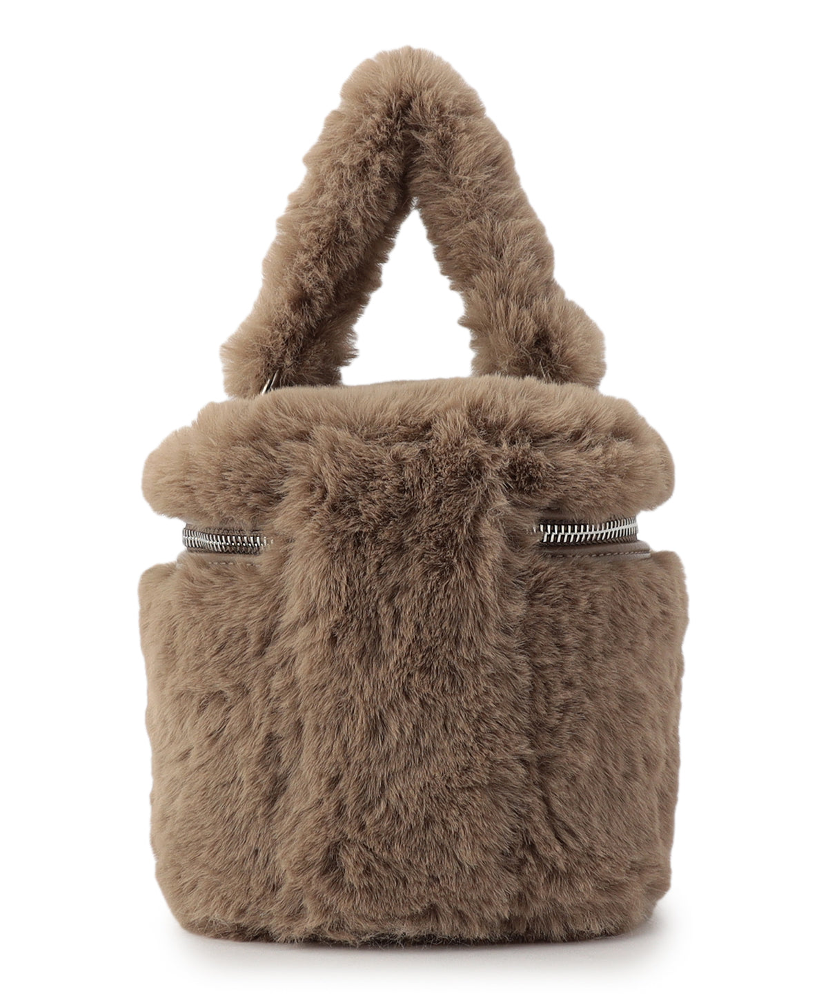 Eco Fur Vanity Bag GREIGE