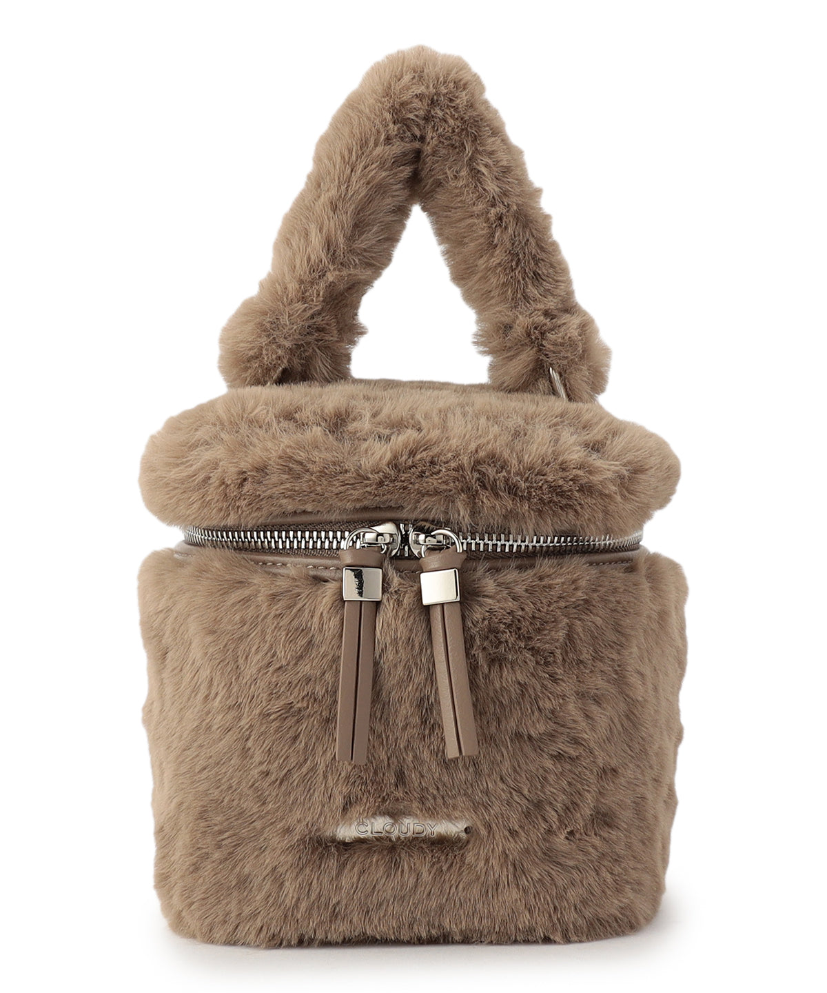 Eco Fur Vanity Bag GREIGE