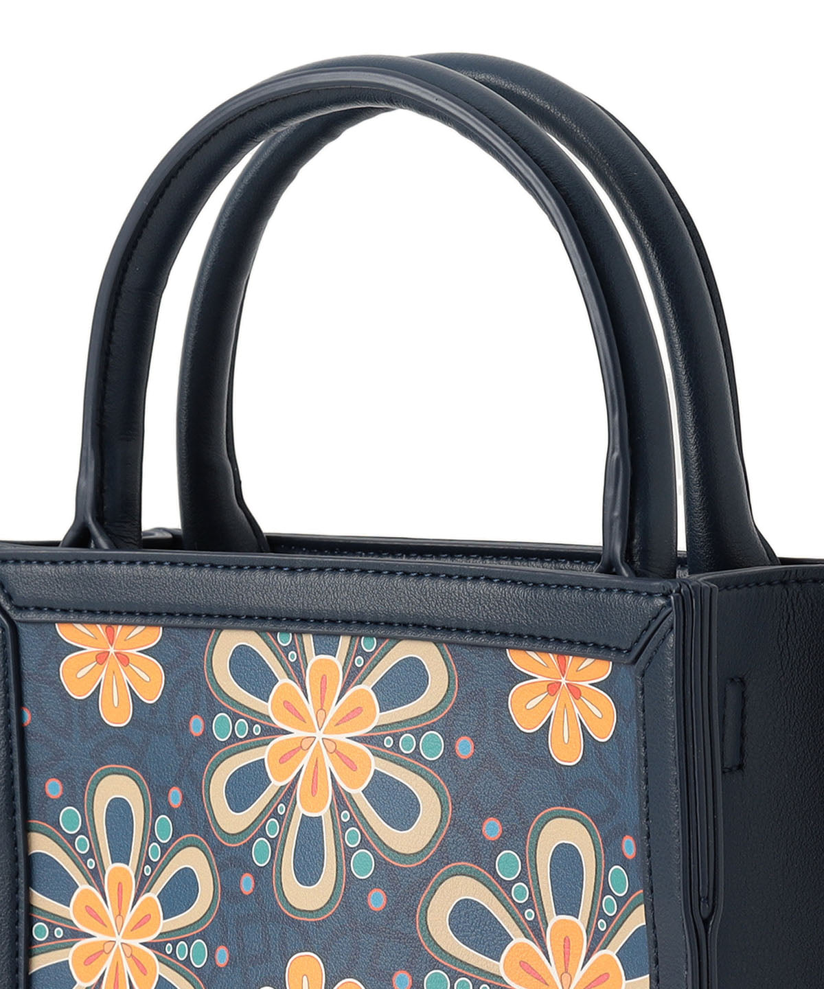 Textile Frame Bag NAVY 002