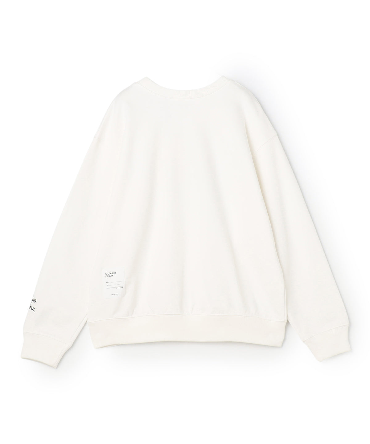 Sweat Shirts CLOUDY characters WHITE