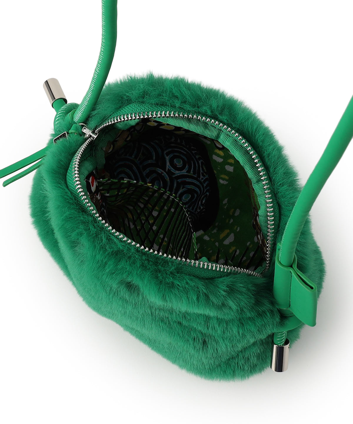 Eco Fur mini Shoulder Bag GREEN