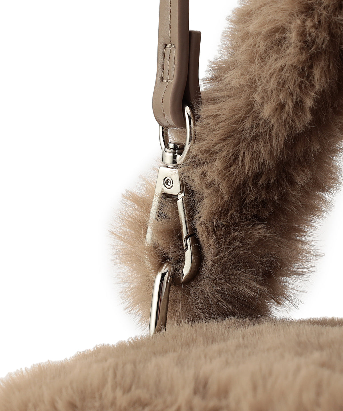 Eco Fur Vanity Bag GREIGE