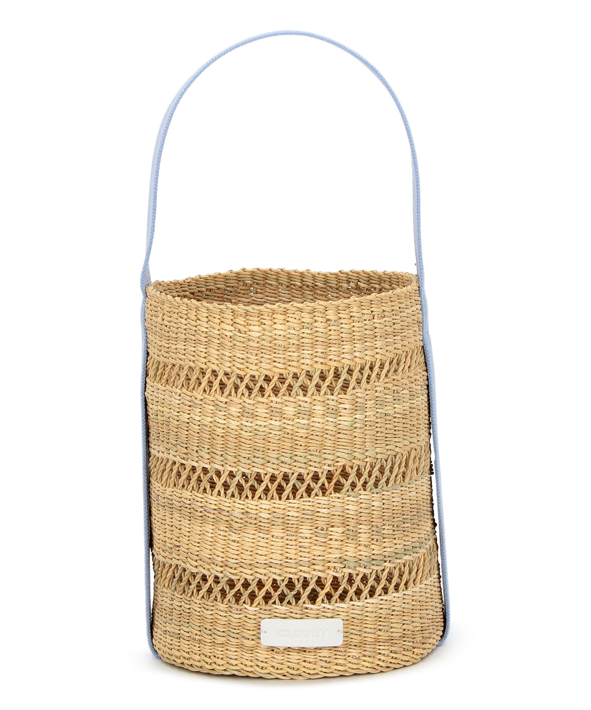 Mesh Tube Basket LIGHT BLUE