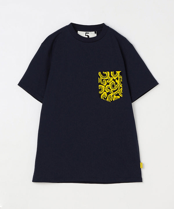 Pocket T-SHIRTS Uneck 375 NAVY