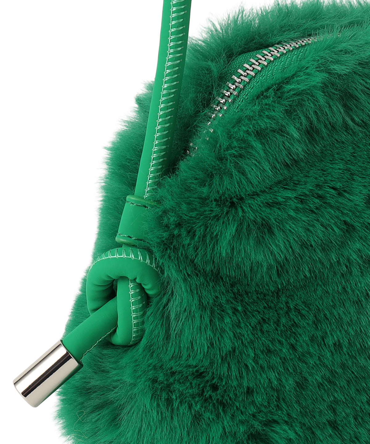 Eco Fur mini Shoulder Bag GREEN