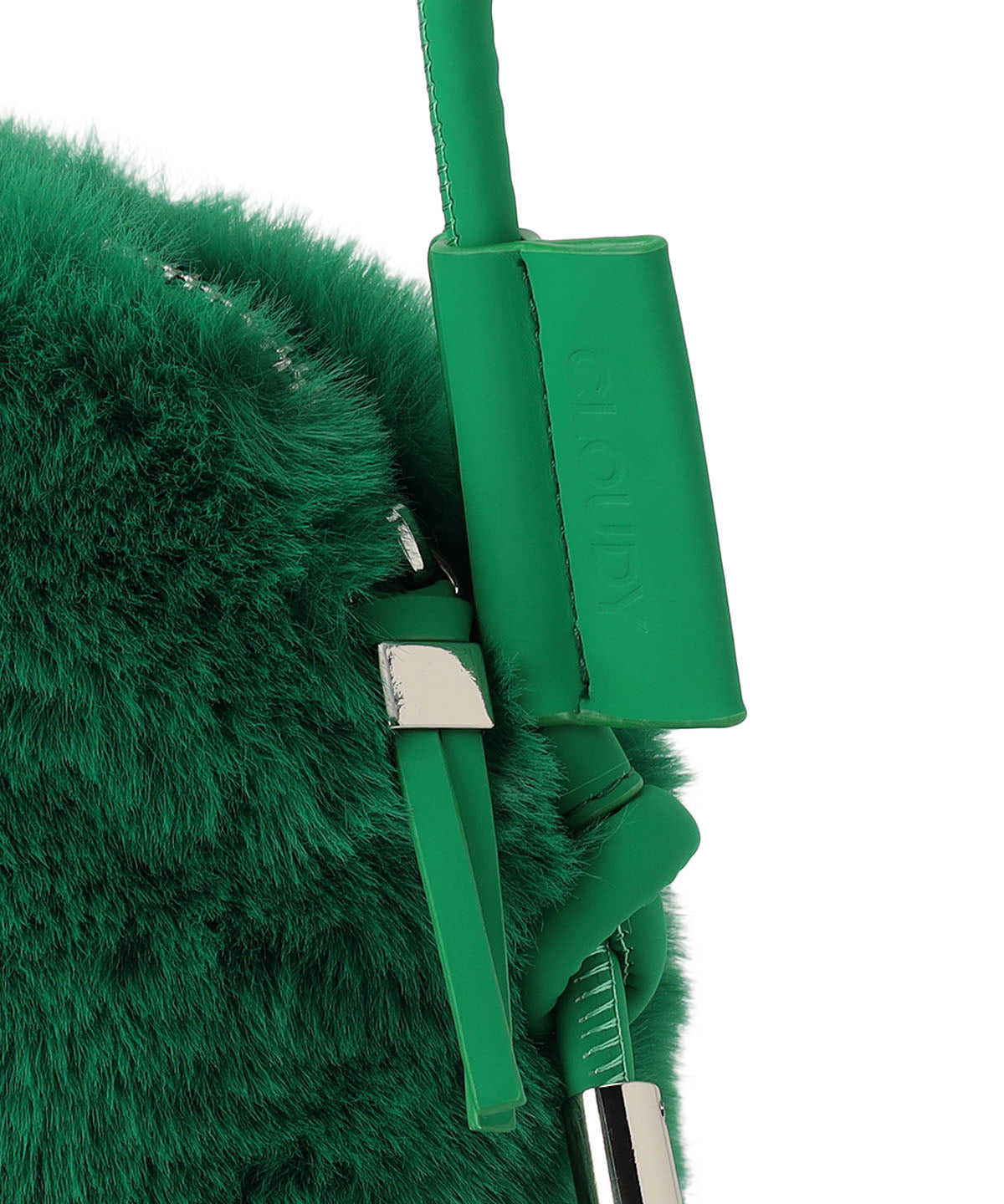 Eco Fur mini Shoulder Bag GREEN