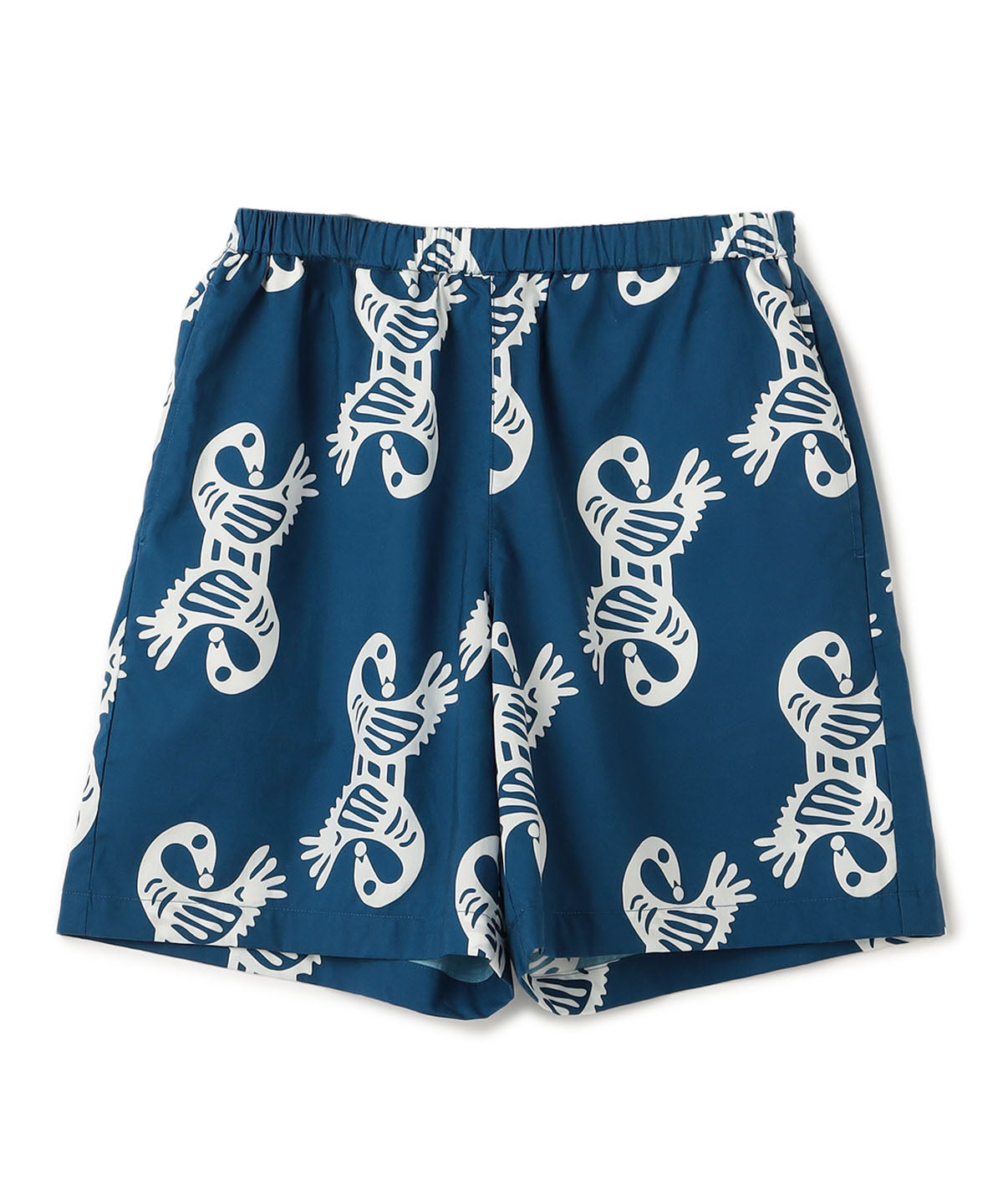 African Textile Shorts BLUE