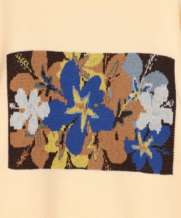 Wool/Nylon Knit Sweater IVORY