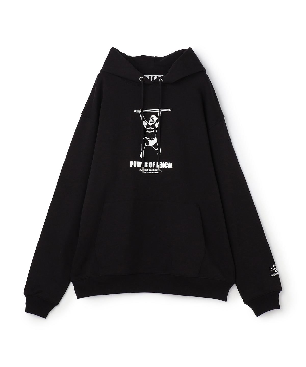 Sweat Parka mach man pencil BLACK