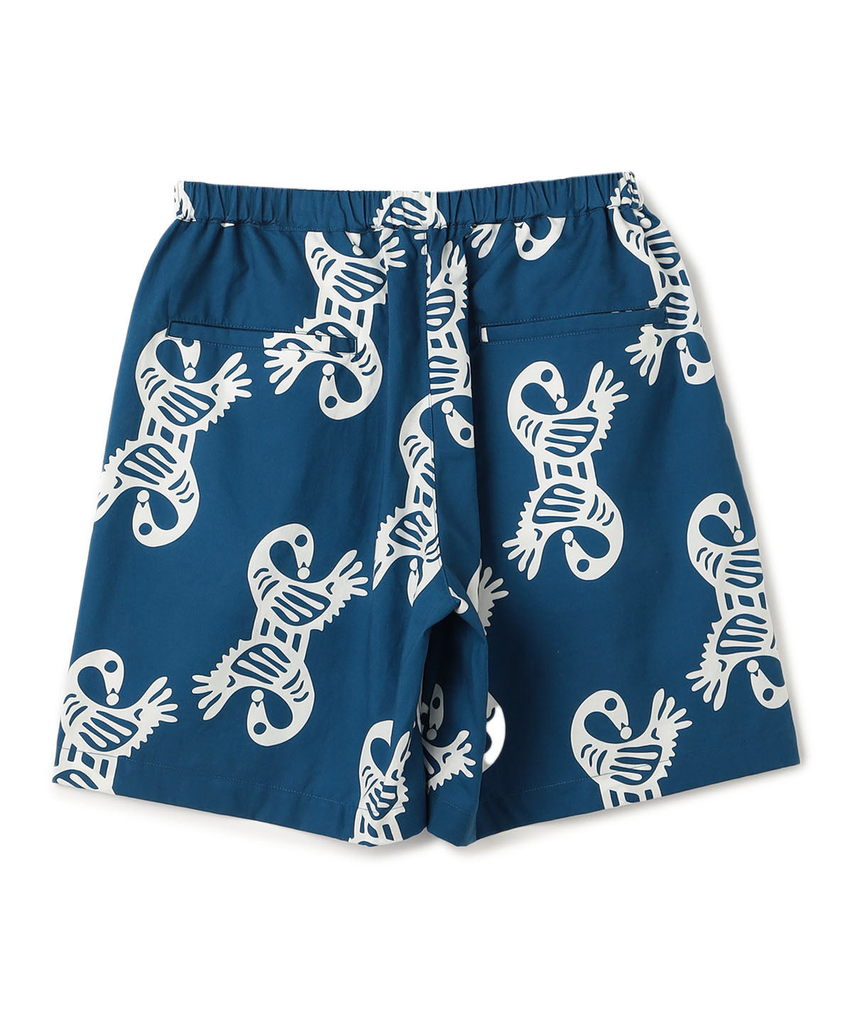 African Textile Shorts BLUE