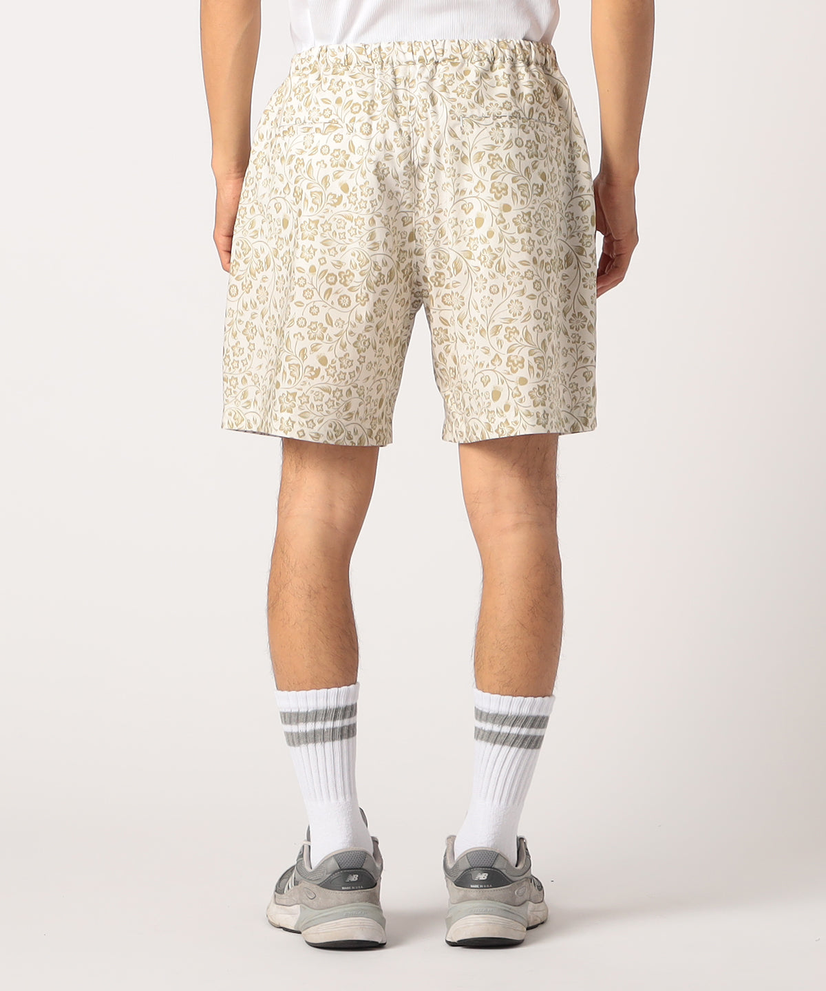 African Textile shorts  WHITE