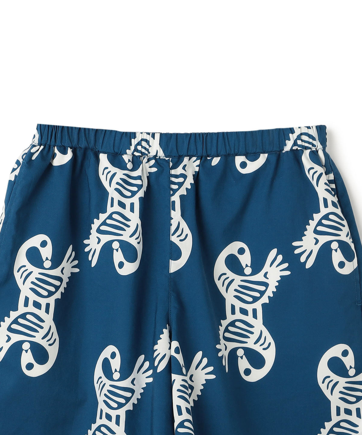 African Textile Shorts BLUE