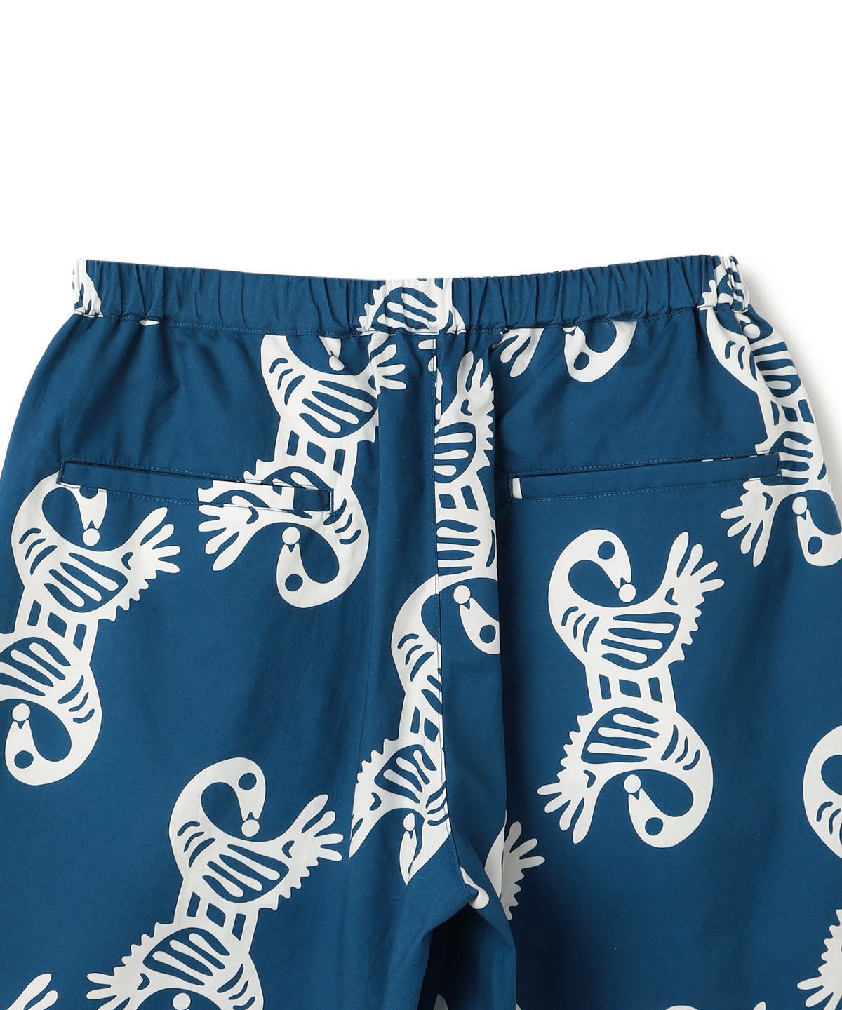 African Textile Shorts BLUE