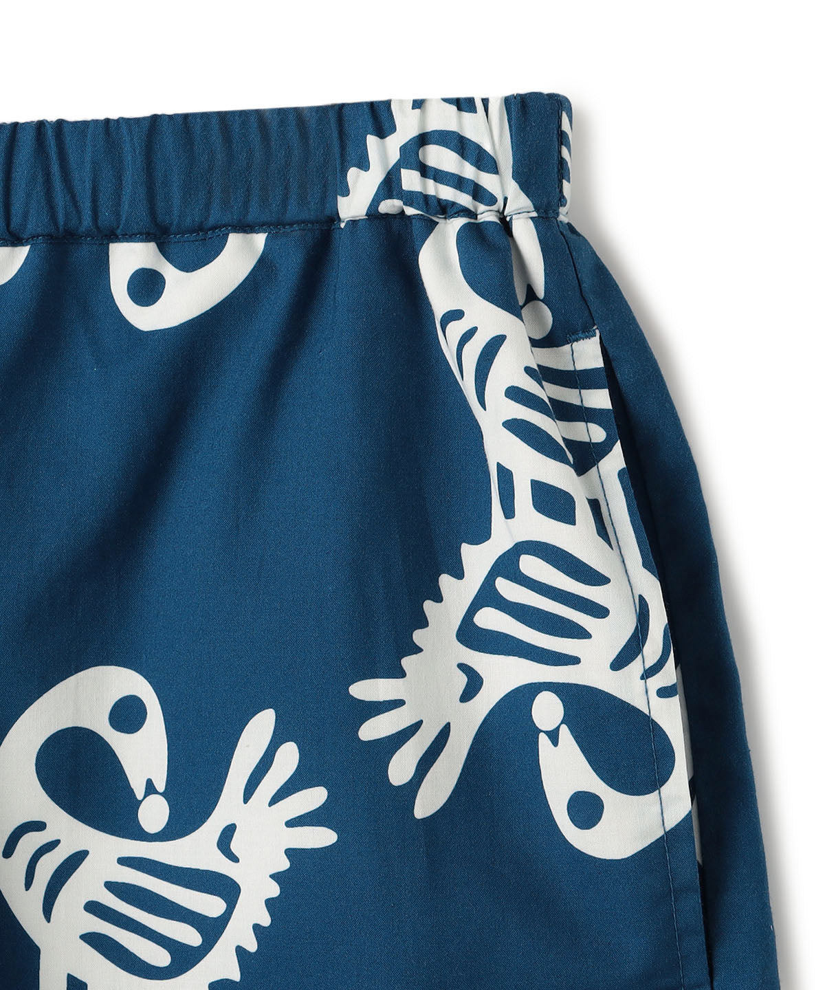 African Textile Shorts BLUE