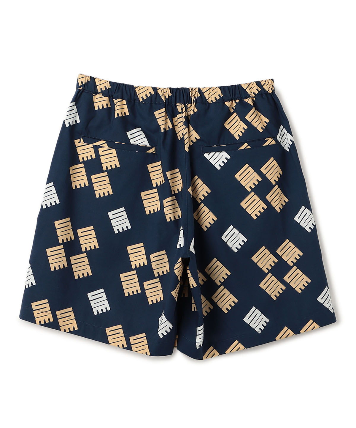 African Textile Shorts NAVY