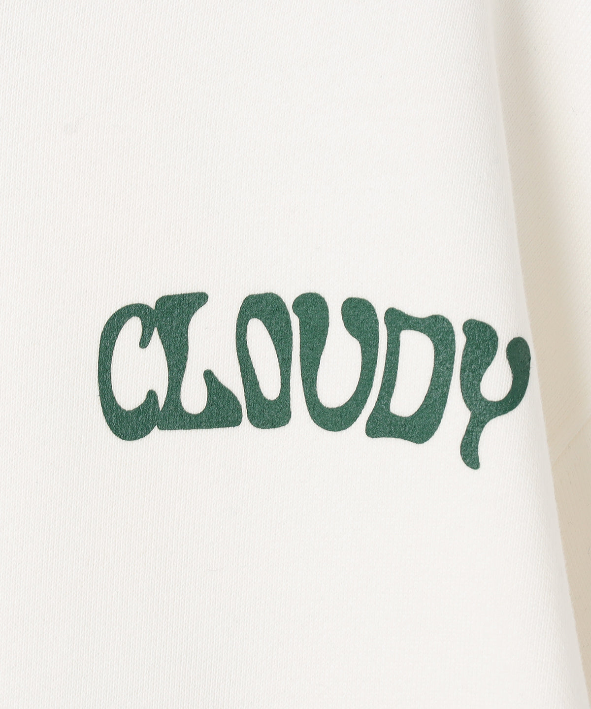 スウェットパーカー CLOUDY FARM ホワイト