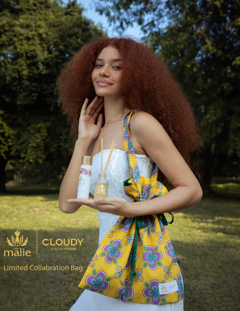 Malie Organics Travel Diffuser/Body Cream CLOUDY Alpha Bag Kokee