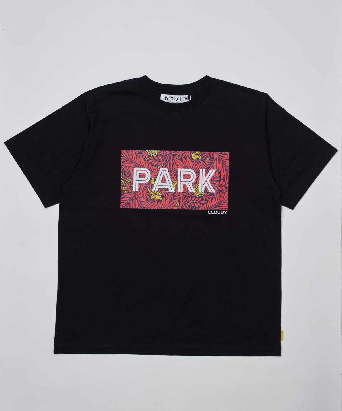 Park T-shirts Front PARK Print Half Sleeve BLACK