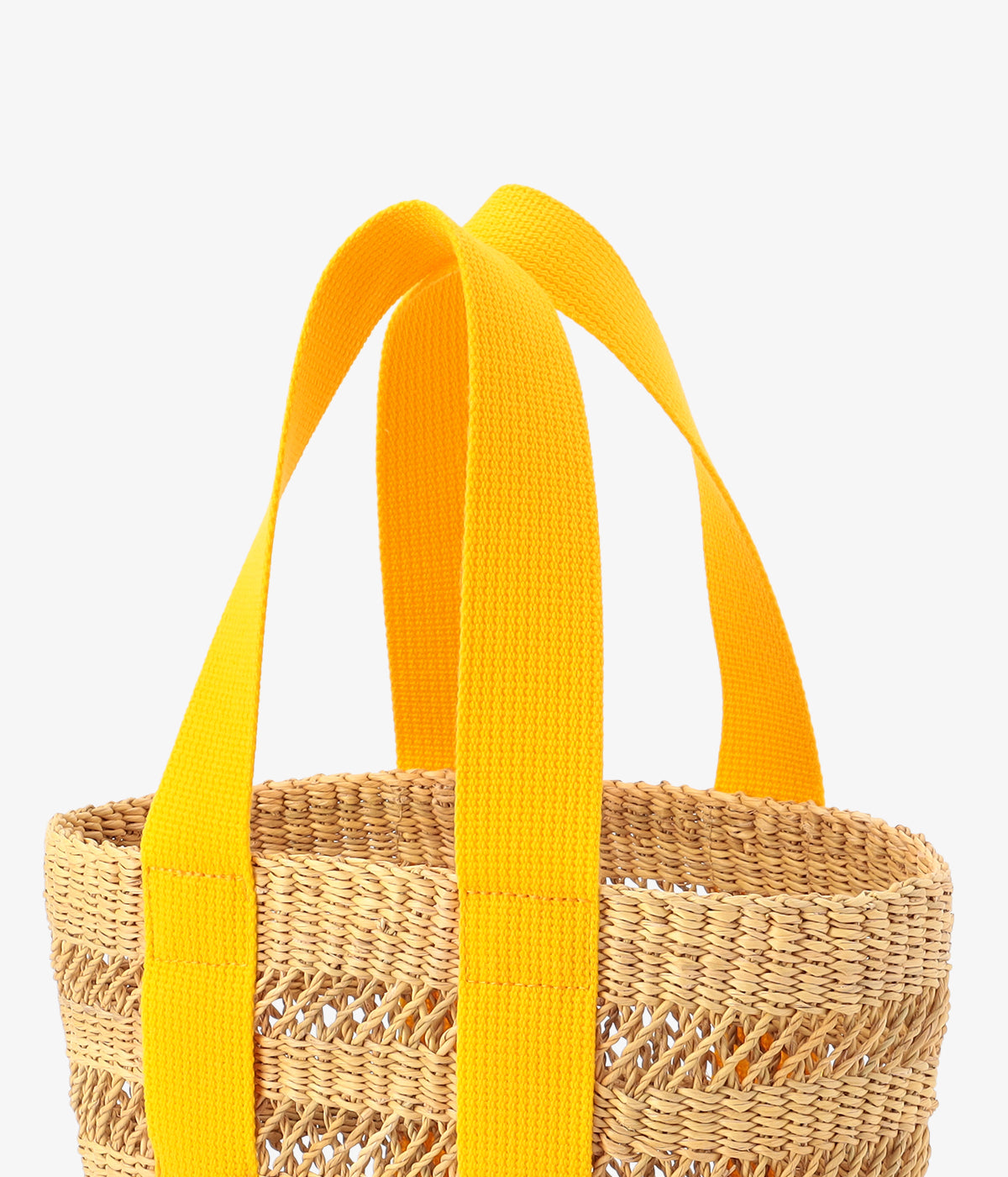 Mesh Tote Basket (Small) YELLOW
