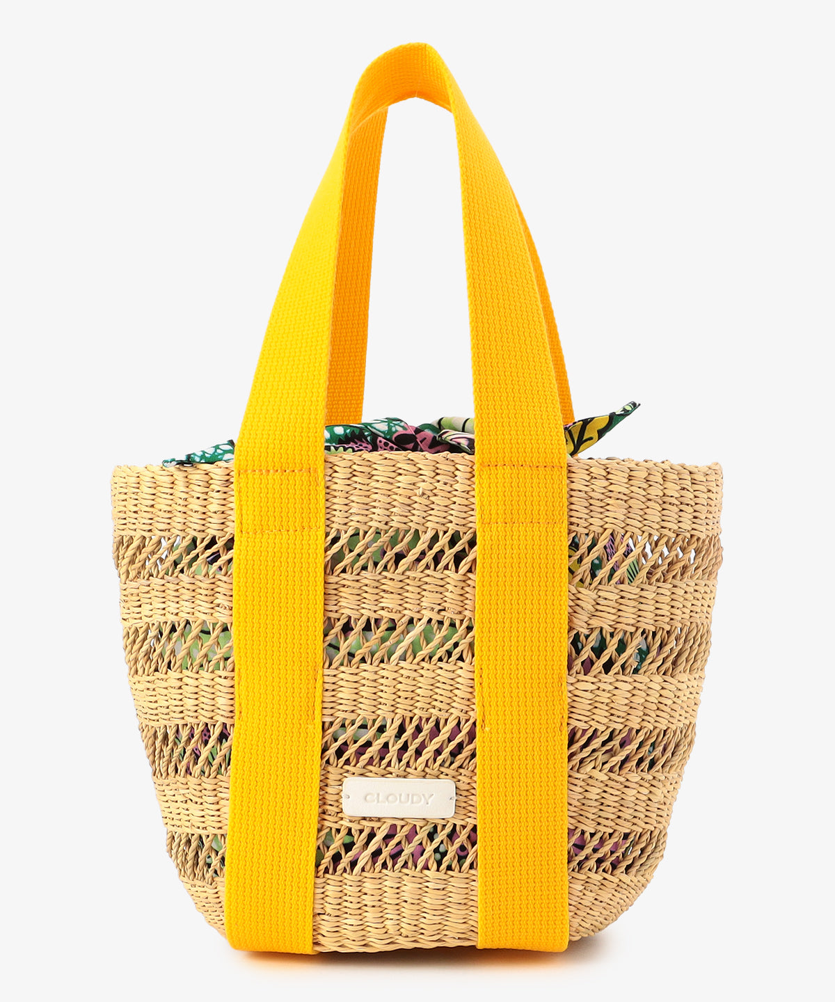 Mesh Tote Basket (Small) YELLOW