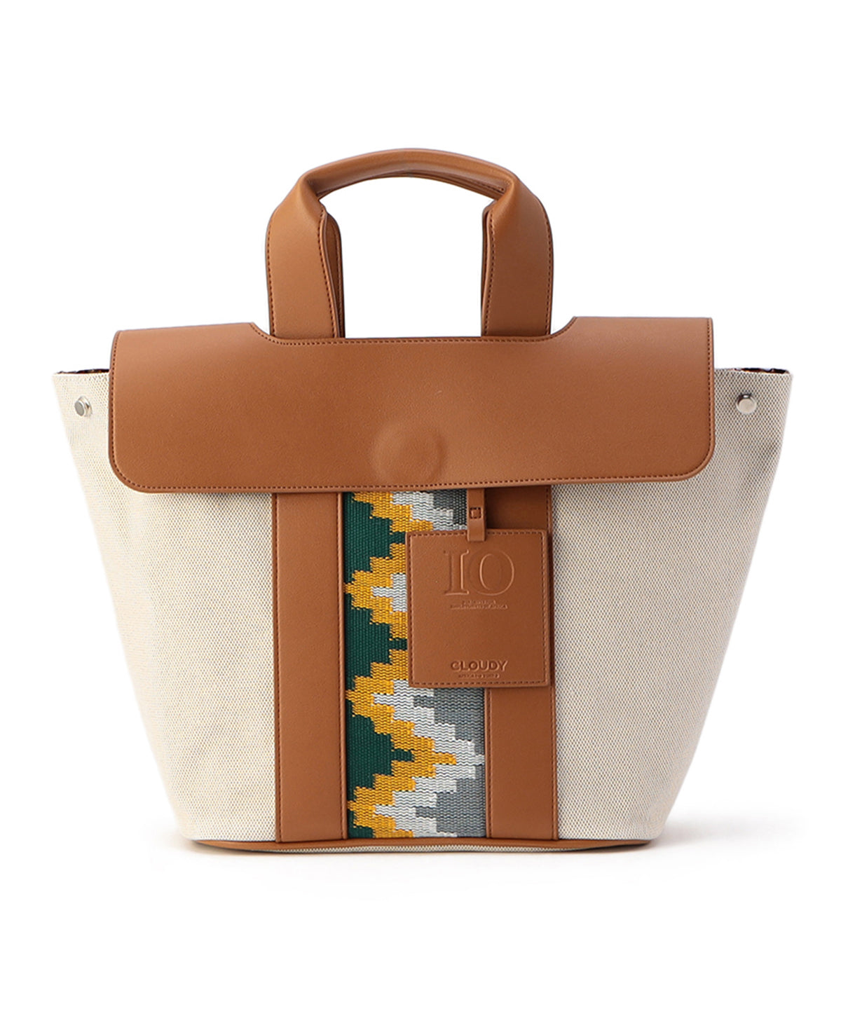 Two Tone Kente Bag (Medium) BROWN