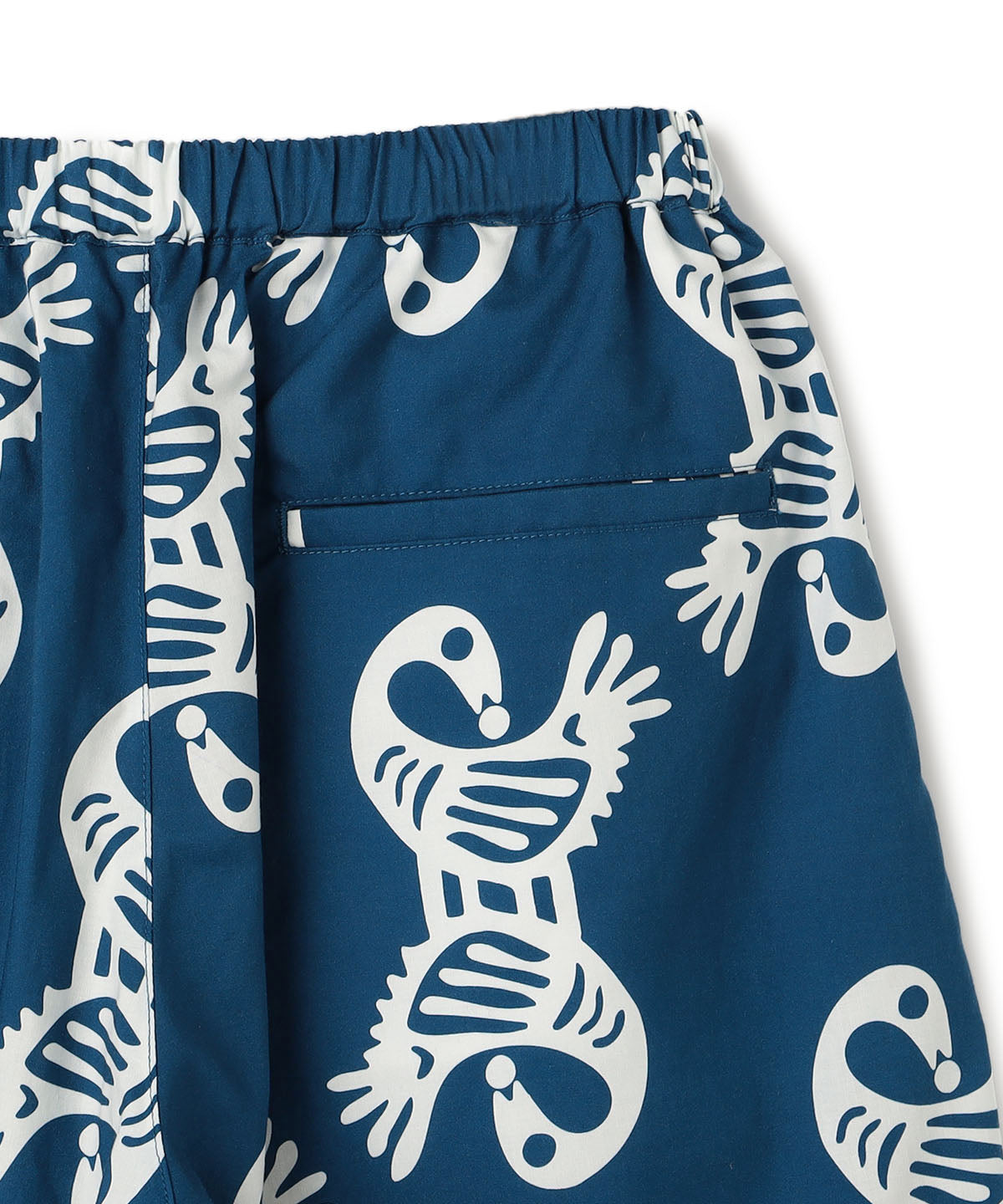 African Textile Shorts BLUE