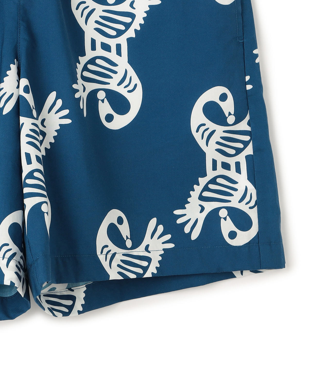 African Textile Shorts BLUE