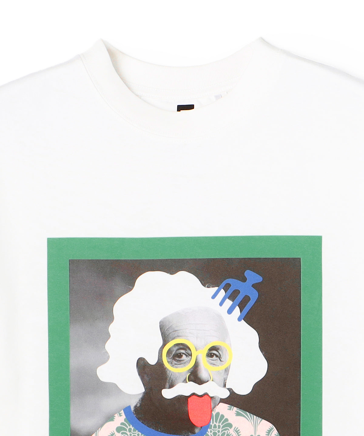 Lunch T-shirt Collage Enigmatic elegance WHITE