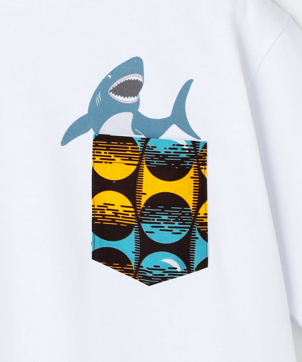 ポケットＴシャツ Shark WHITE