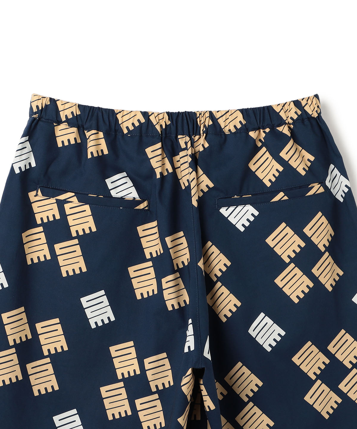 African Textile Shorts NAVY