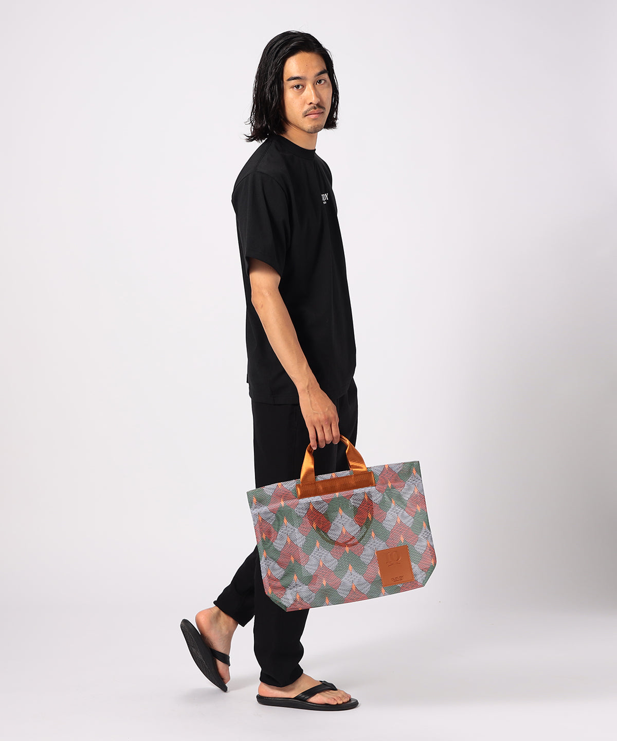 CLOUDY African Textile Mesh Tote Bag 未使用 - トートバッグ