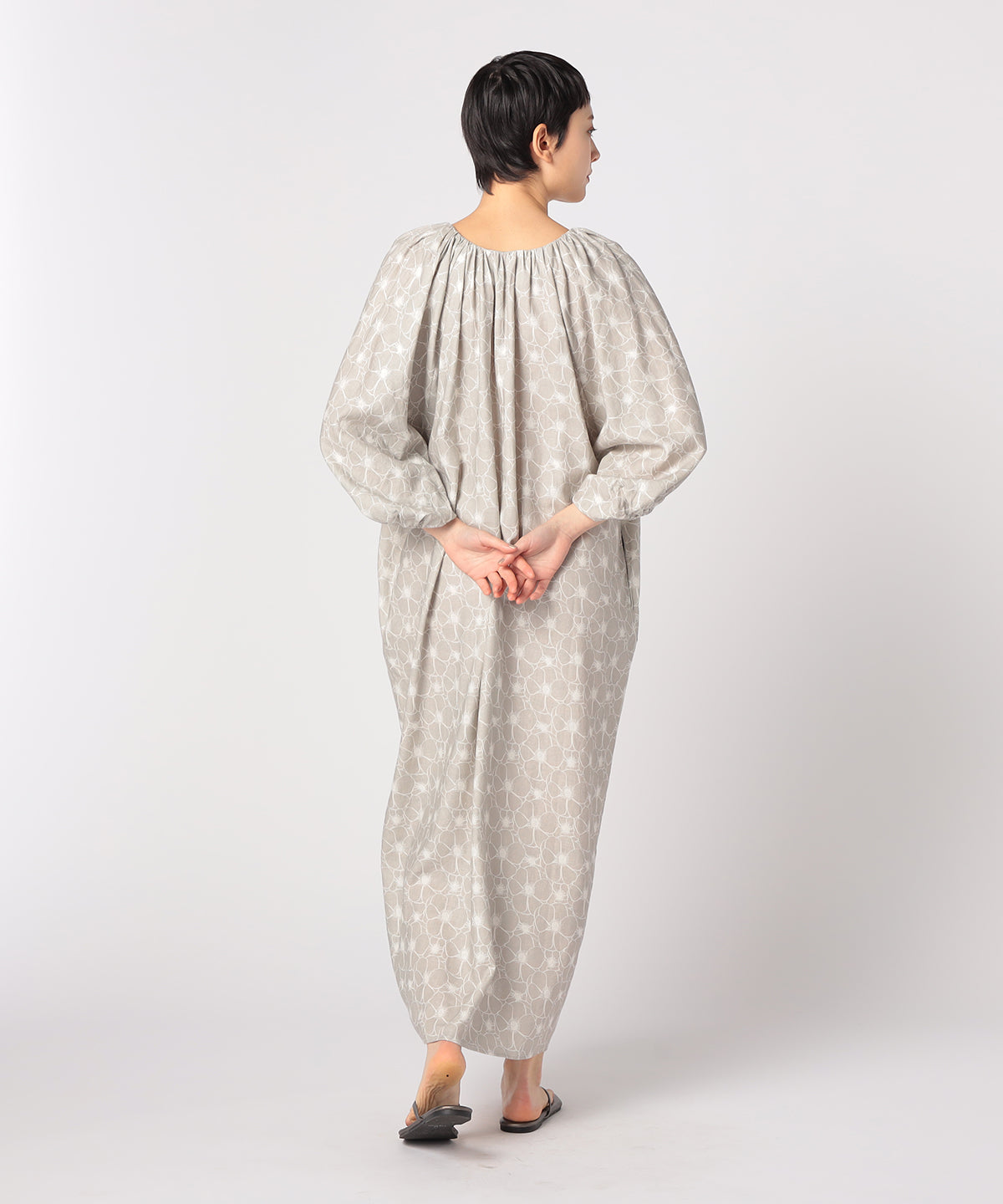 African Textile Onepiece  GRAY