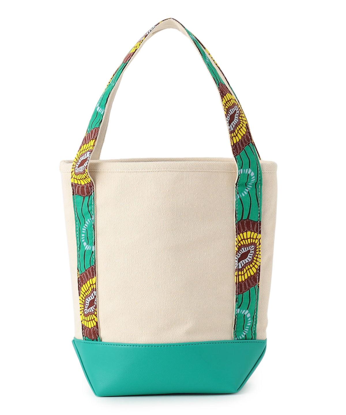 Textile Handle Canvas Tote GREEN