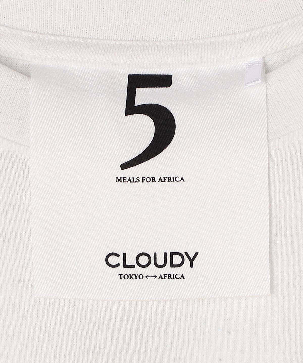 Lunch T-shirt CLOUDY gradation WHITE