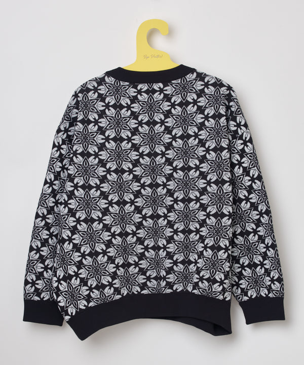 Recycled Knit Sweater BLACK