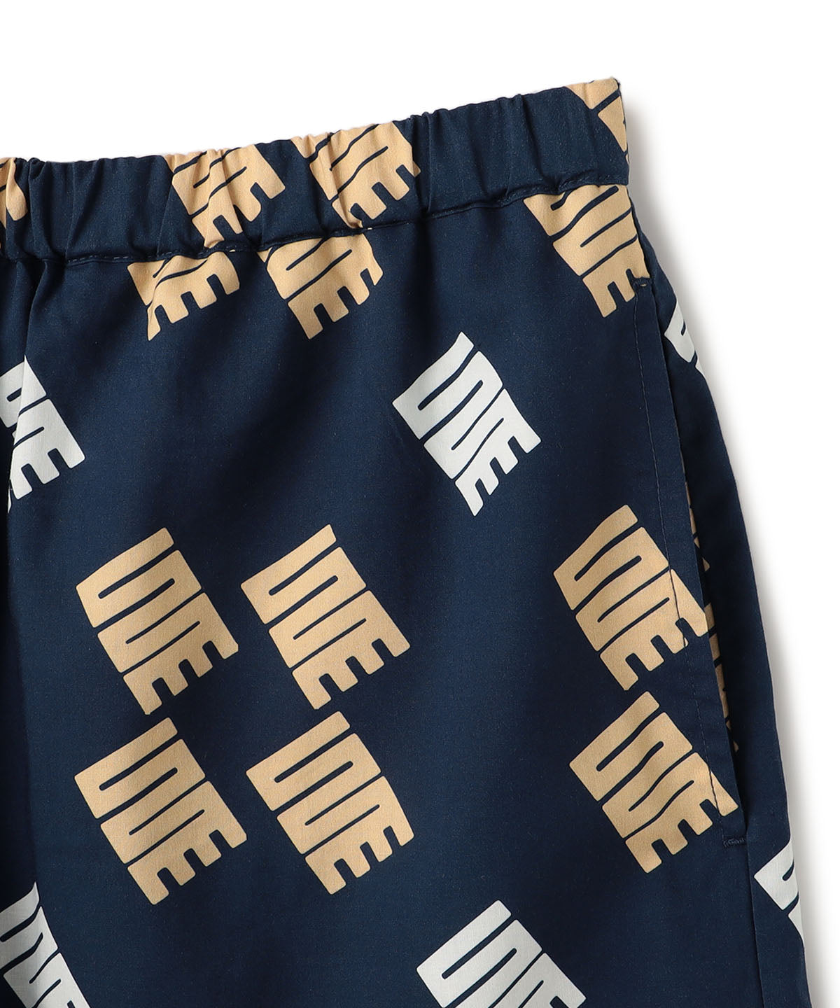 African Textile Shorts NAVY