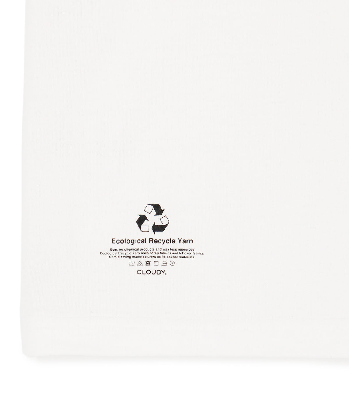 CLOUDY T-Shirts Face Logo WHITE