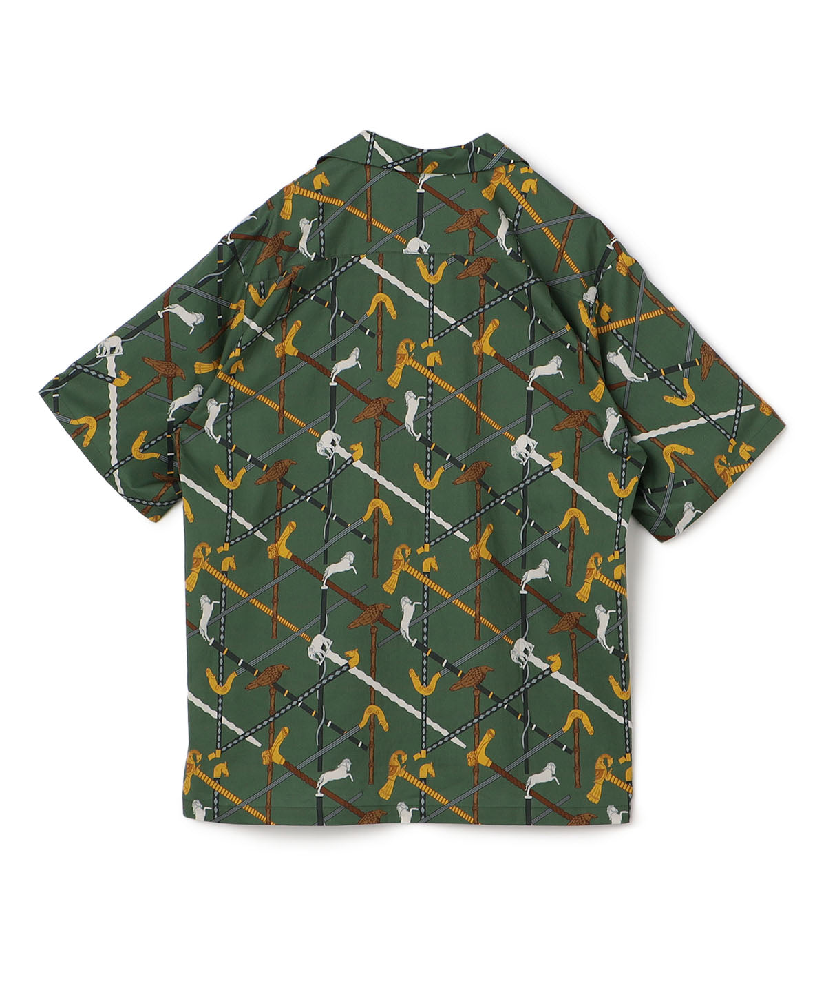 African Textile Shirt  GREEN
