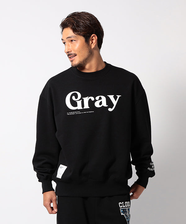 Recycled Sweat Shirts COLORS LOGO BLACK