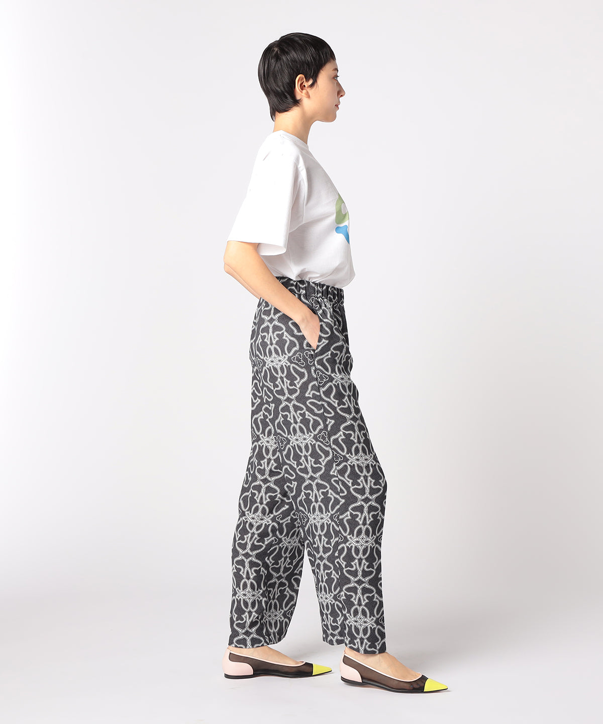 Recycled African Textile Long Pants BLACK